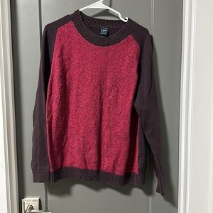 Magenta and fig colored sweater from Gap